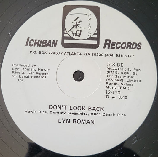 Lyn Roman ‎– Don't Look Back 12"
