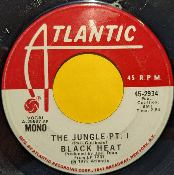 Black Heat – The Jungle (Promo, Mono, Stereo) 7"