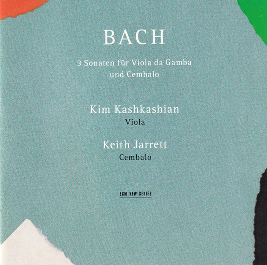 Bach - Kim Kashkashian, Keith Jarrett – 3 Sonaten Für Viola Da Gamba Und Cembalo CD