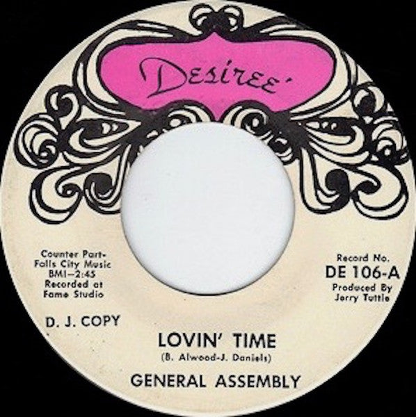 General Assembly – Lovin' Time / Sensitive Mind Promo 7"