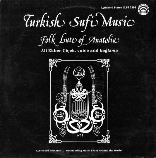 Ali Ekber Çiçek - Turkish Sufi Music (Folk Lute Of Anatolia) LP