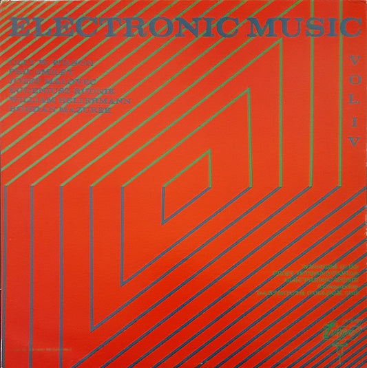 Various – Electronic Music, Vol. IV LP
