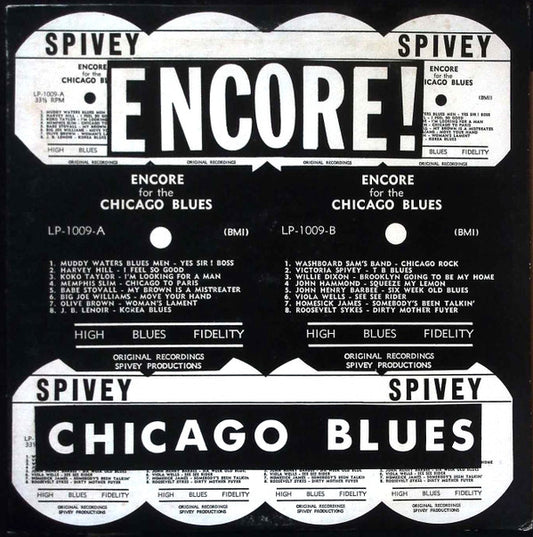 Various – Encore For The Chicago Blues LP