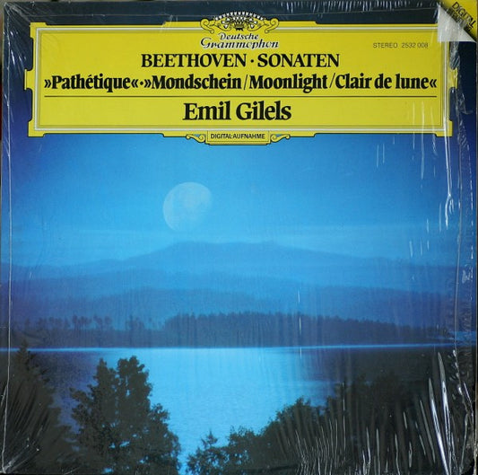 Beethoven / Emil Gilels - Sonaten »Pathétique« / «Mondschein = Moonlight = Clair De Lune« LP