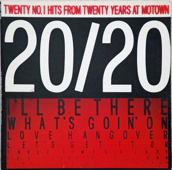 Various Artists - 20/20 Twenty No. 1 Hits From Twenty Years At Motown 2LP