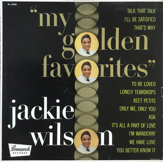Jackie Wilson - My Golden Favorites LP