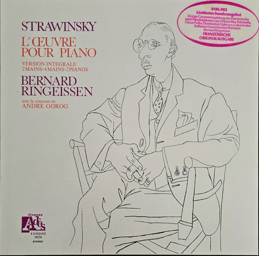 Bernard Ringeissen, André Gorog – Strawinsky, L'oevre Pour Piano (4 LP)