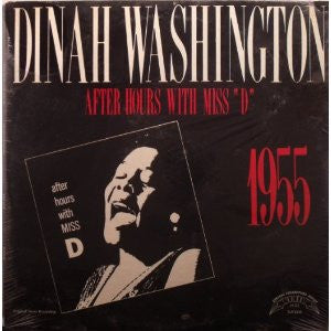 Dinah Washington – After Hours With Miss "D" LP