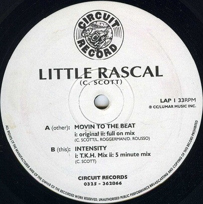 Little Rascal – Movin To The Beat / Intensity 12"