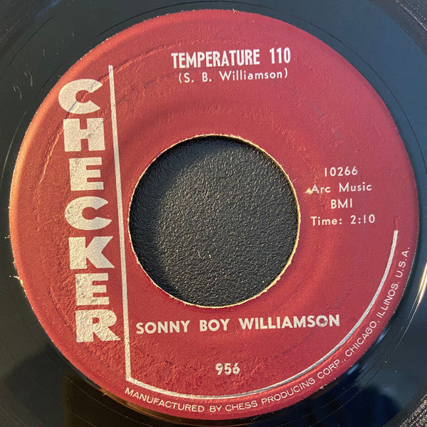 Sonny Boy Williamson – Temperature 110 / Lonesome Cabin 7"