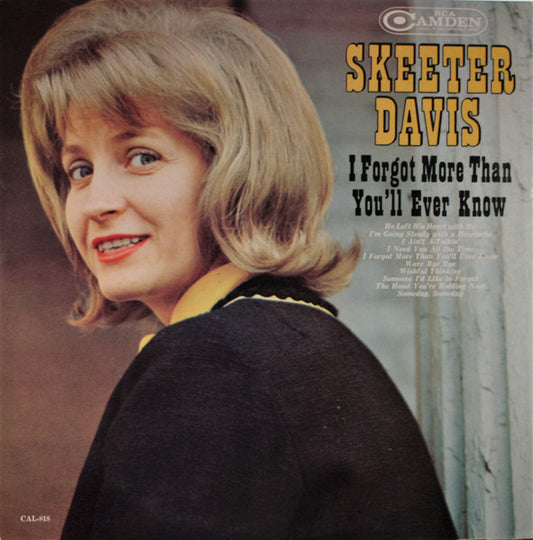 Skeeter Davis – I Forgot More Than You'll Ever Know (Mono) LP