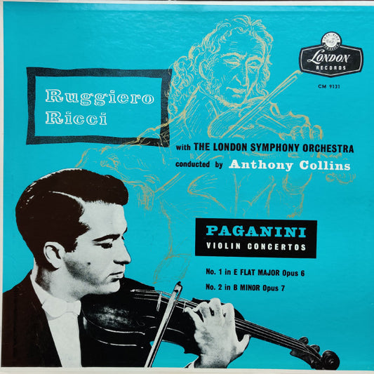 Ruggiero Ricci, The London Symphony Orchestra, Anthony Collins, Paganini – Violin Concertos LP