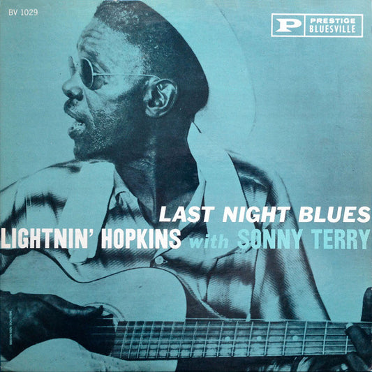 Lightnin' Hopkins With Sonny Terry – Last Night Blues (1961 Mono) LP