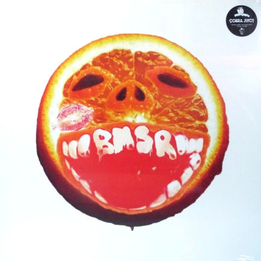 Black Moth Super Rainbow – Cobra Juicy (White with Orange Splatter) LP