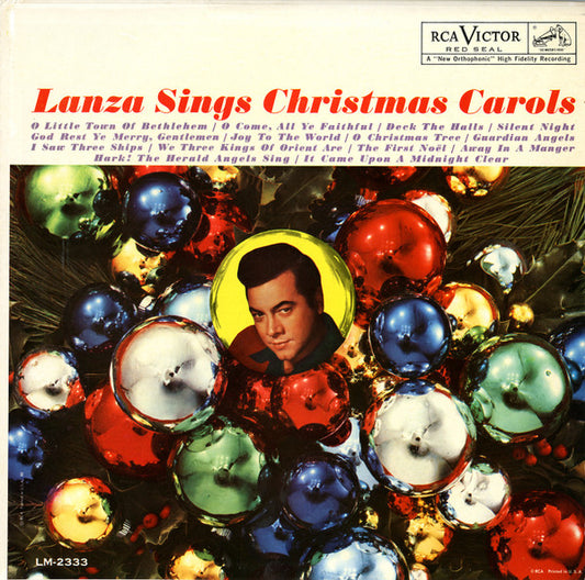 Mario Lanza - Sings Christmas Carols LP