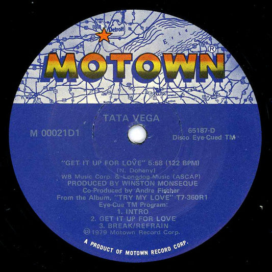 Tata Vega – Get It Up For Love / I Just Keep Thinking About You Baby 12"
