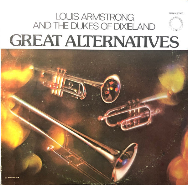 Louis Armstrong And The Dukes Of Dixieland – Great Alternatives LP