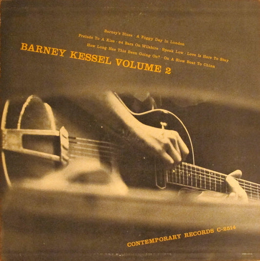 Barney Kessel – Barney Kessel Volume 2 Yellow Label 10"
