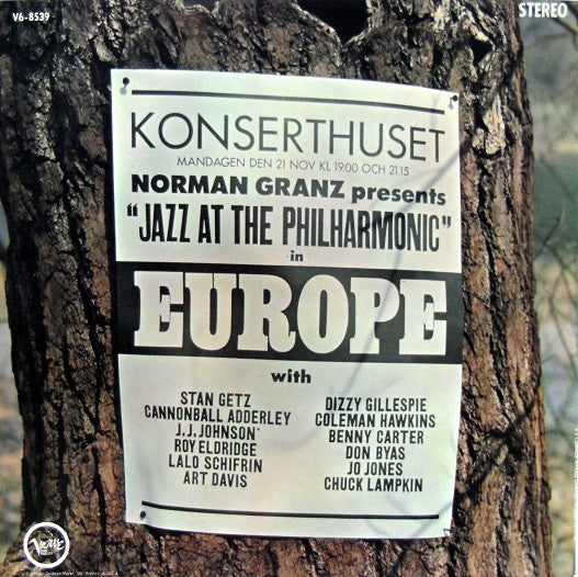 Various – Jazz At The Philharmonic In Europe LP