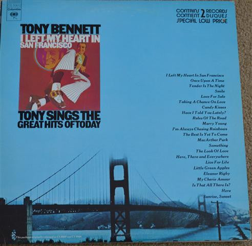 Tony Bennett – Tony Sings The Great Hits Of Today / I Left My Heart In San Francisco LP