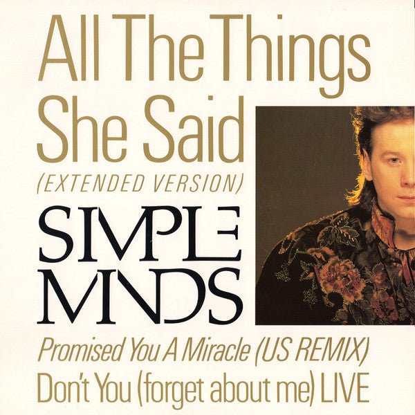 Simple Minds – All The Things She Said (Extended Version) 12"