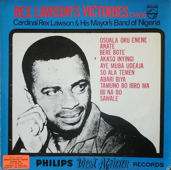 Cardinal Rex Jim Lawson & His Mayor's Band Of Nigeria – Rex Lawson's Victories LP