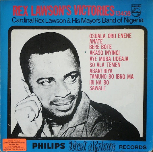 Cardinal Rex Jim Lawson & His Mayor's Band Of Nigeria – Rex Lawson's Victories LP