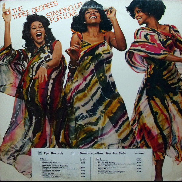The Three Degrees – Standing Up For Love (Promo copy) LP