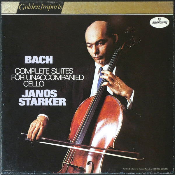 Bach / Janos Starker – Complete Suites For Unaccompanied Cello (3 LP)