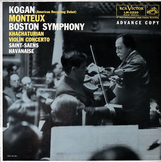 Kogan, Monteux, Boston Symphony, Khachaturian, Saint-Saens – Violin Concerto / Havanaise LP