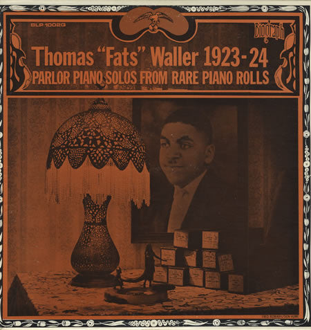 Thomas "Fats" Waller – 1923-1924 Parlor Piano Solos From Rare Piano Rolls LP