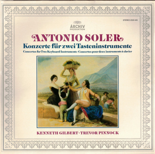 Antonio Soler - Kenneth Gilbert, Trevor Pinnock – Konzerte Für Zwei Tasteninstrumente LP
