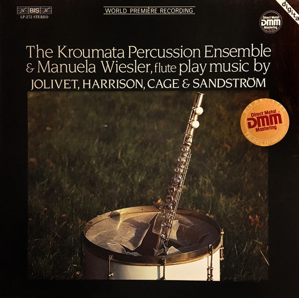 The Kroumata Percussion Ensemble – The Kroumata Percussion Ensemble & Manuela Wiesler, Flute, Play Music By Jolivet, Harrison, Cage & Sandström LP+