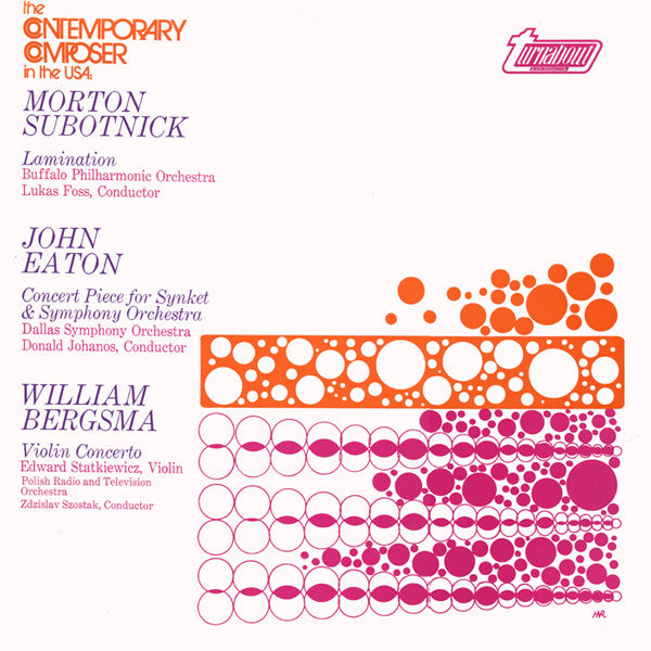 Morton Subotnick / John Eaton / William Bergsma - Lamination LP