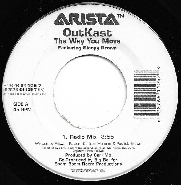 OutKast – The Way You Move 7"