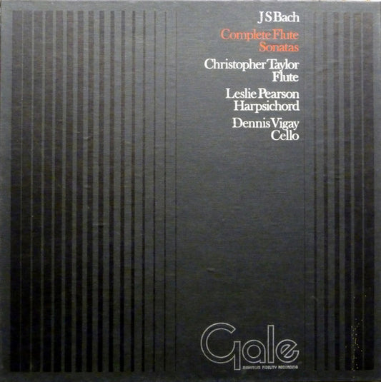 Bach / Christopher Taylor - Complete Flute Sonatas (2 LP)