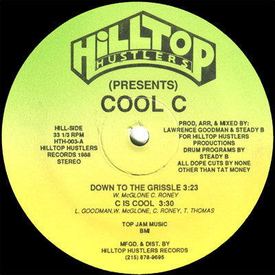 Cool C ‎– Down To The Grissle 12"