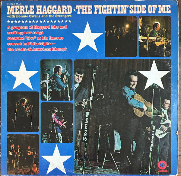 Merle Haggard With Bonnie Owens And The Strangers – The Fightin' Side Of Me LP