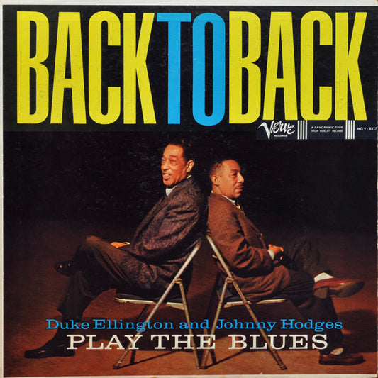 Duke Ellington & Johnny Hodges – Back To Back (Duke Ellington And Johnny Hodges Play The Blues) LP