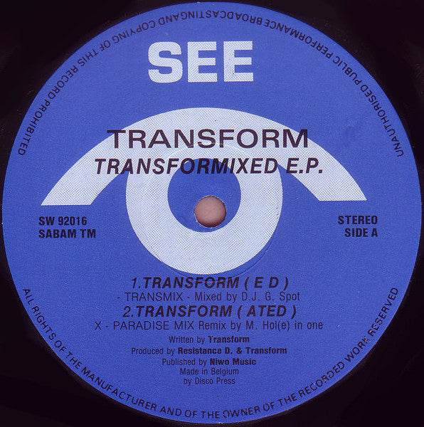 Transform – Transformixed E.P. 12"