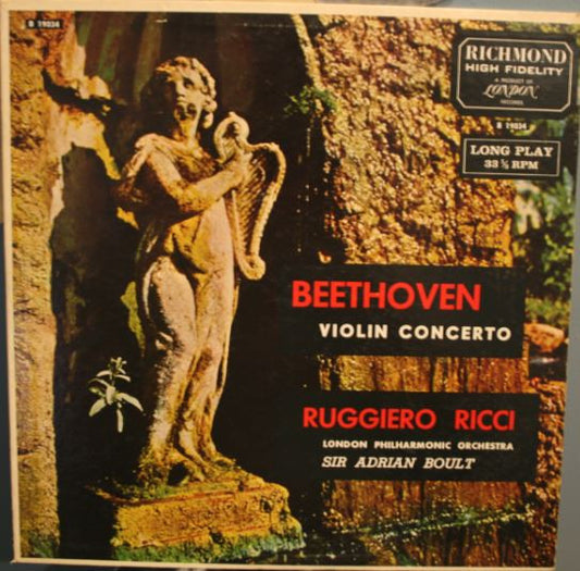 Beethoven / Ruggiero Ricci/ London Philharmonic Orchestra / Sir Adrian Boult – Violin Concerto LP