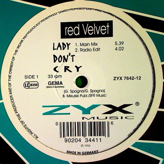 Red Velvet – Lady Don't Cry LP