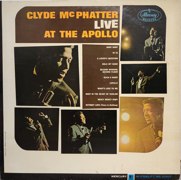 Clyde McPhatter – Live At The Apollo LP