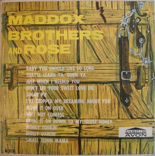 Maddox Brothers and Rose – Maddox Brothers And Rose LP