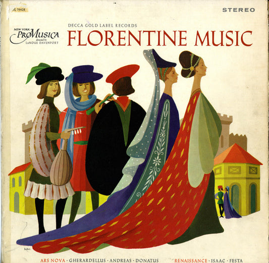 New York Pro Musica, LaNoue Davenport – Florentine Music LP