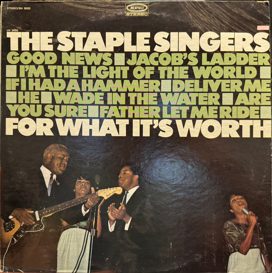The Staple Singers ‎– For What It's Worth LP