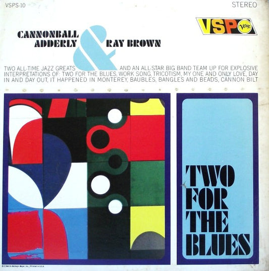 Cannonball Adderly & Ray Brown - Two For The Blues LP