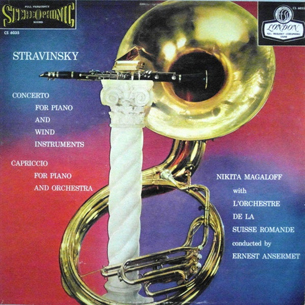 Stravinsky, Nikita Magaloff, L'Orchestre De La Suisse Romande, Ernest Ansermet – Concerto For Piano And Wind Instruments - Capriccio For Piano And Orchestra LP