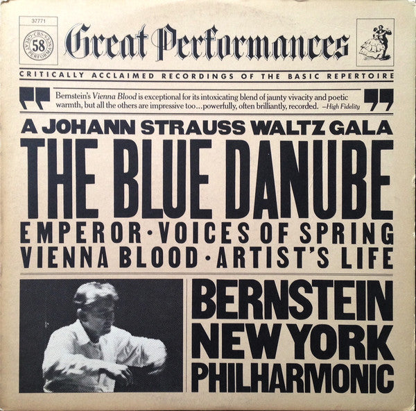Strauss / Bernstein, New York Philharmonic – A Johann Strauss Waltz Gala LP