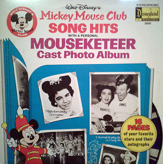Various ‎– Mickey Mouse Club Song Hits LP